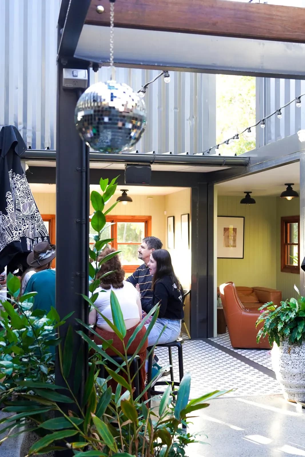 Live and local music in the courtyard at The 383